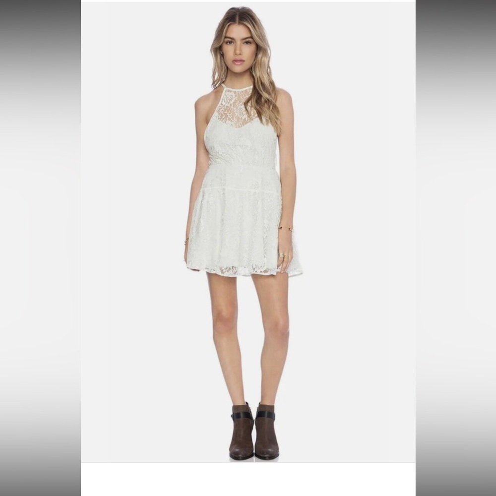 NWT Free People Wish Upon a Star Ice Combo Lace dress size 8